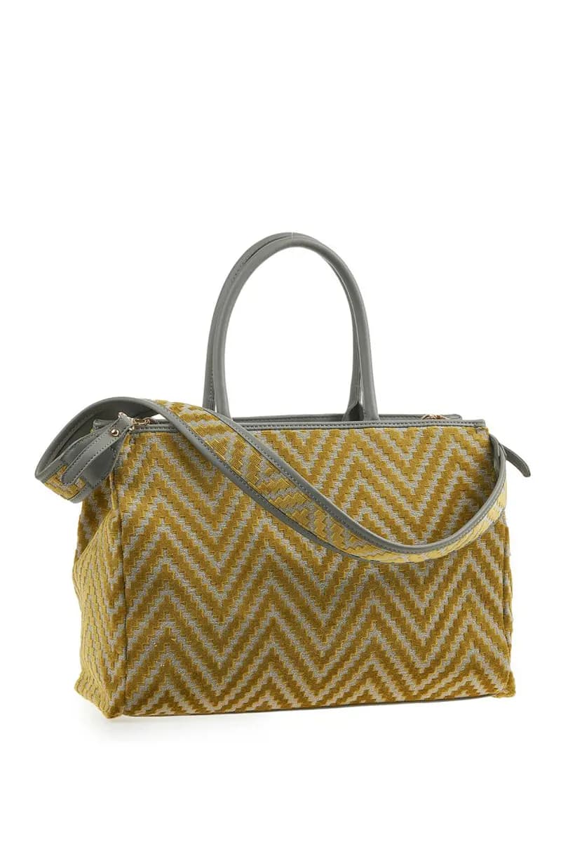 VERDE FASHION | Borsa a spalla fantasia in velluto - 2