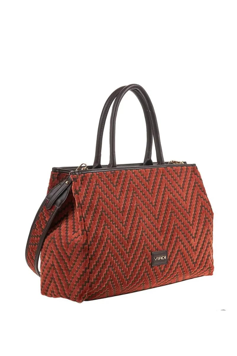 VERDE FASHION | Borsa a spalla fantasia in velluto - 11