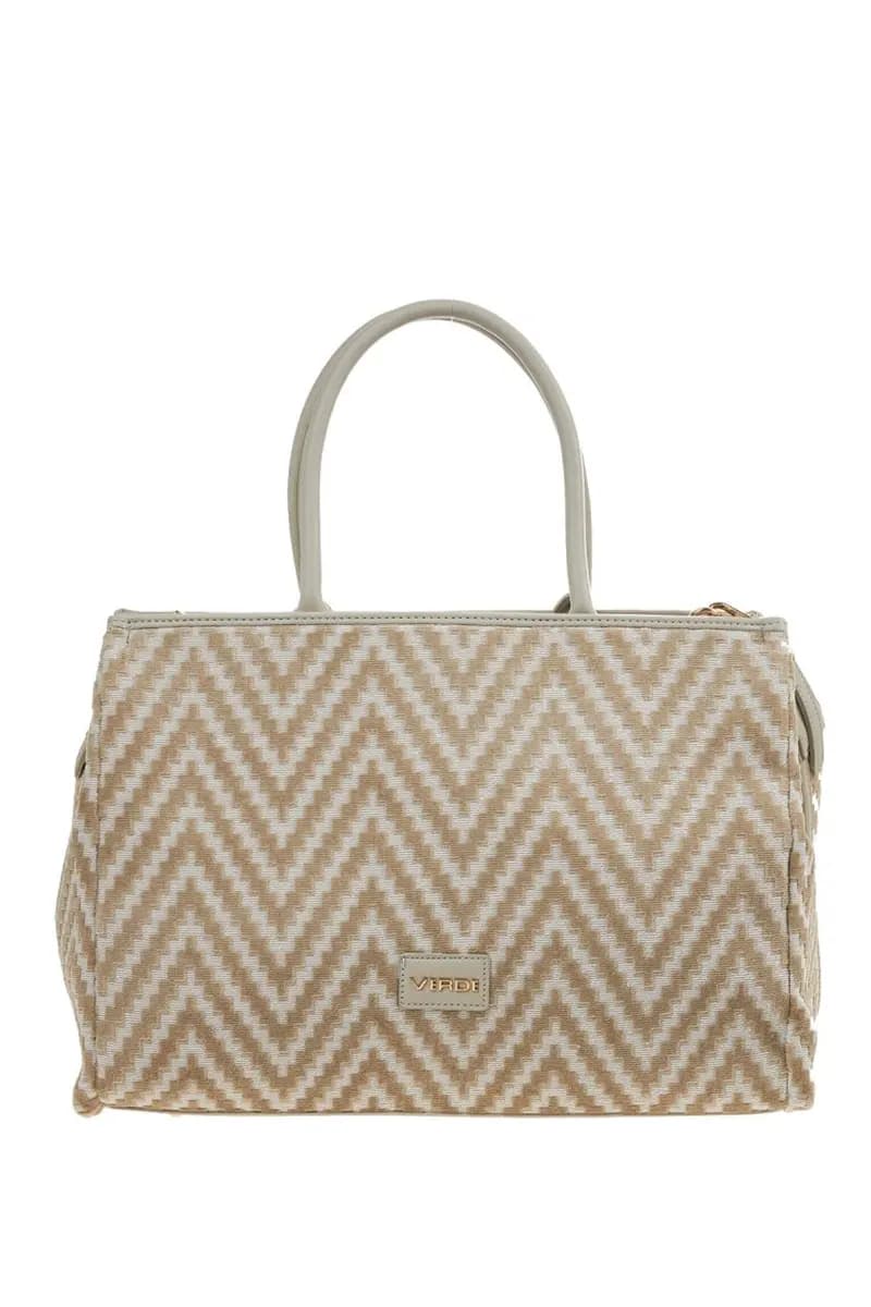 VERDE FASHION | Borsa a spalla fantasia in velluto - 5