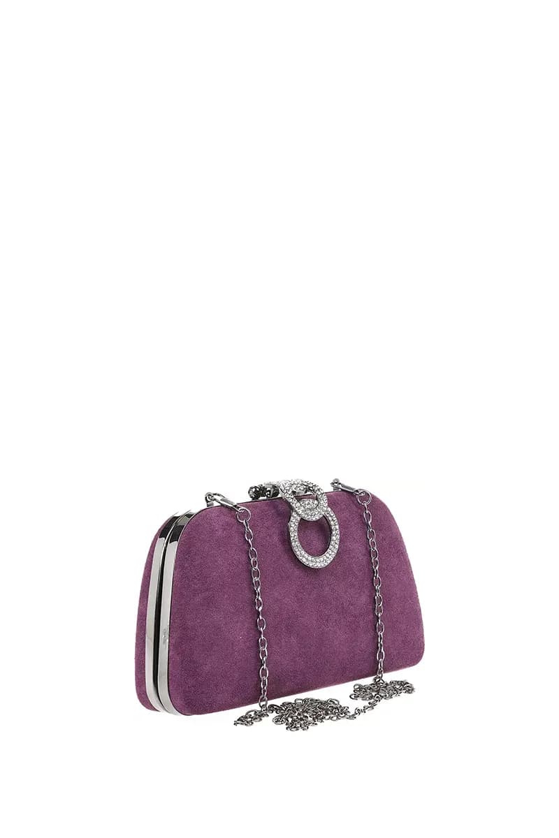 VERDE FASHION | Pochette clutch con catenella - 1