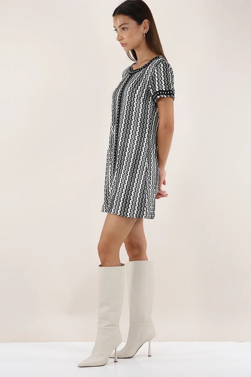 PHO Firenze | Abito corto in maglia lurex - 3