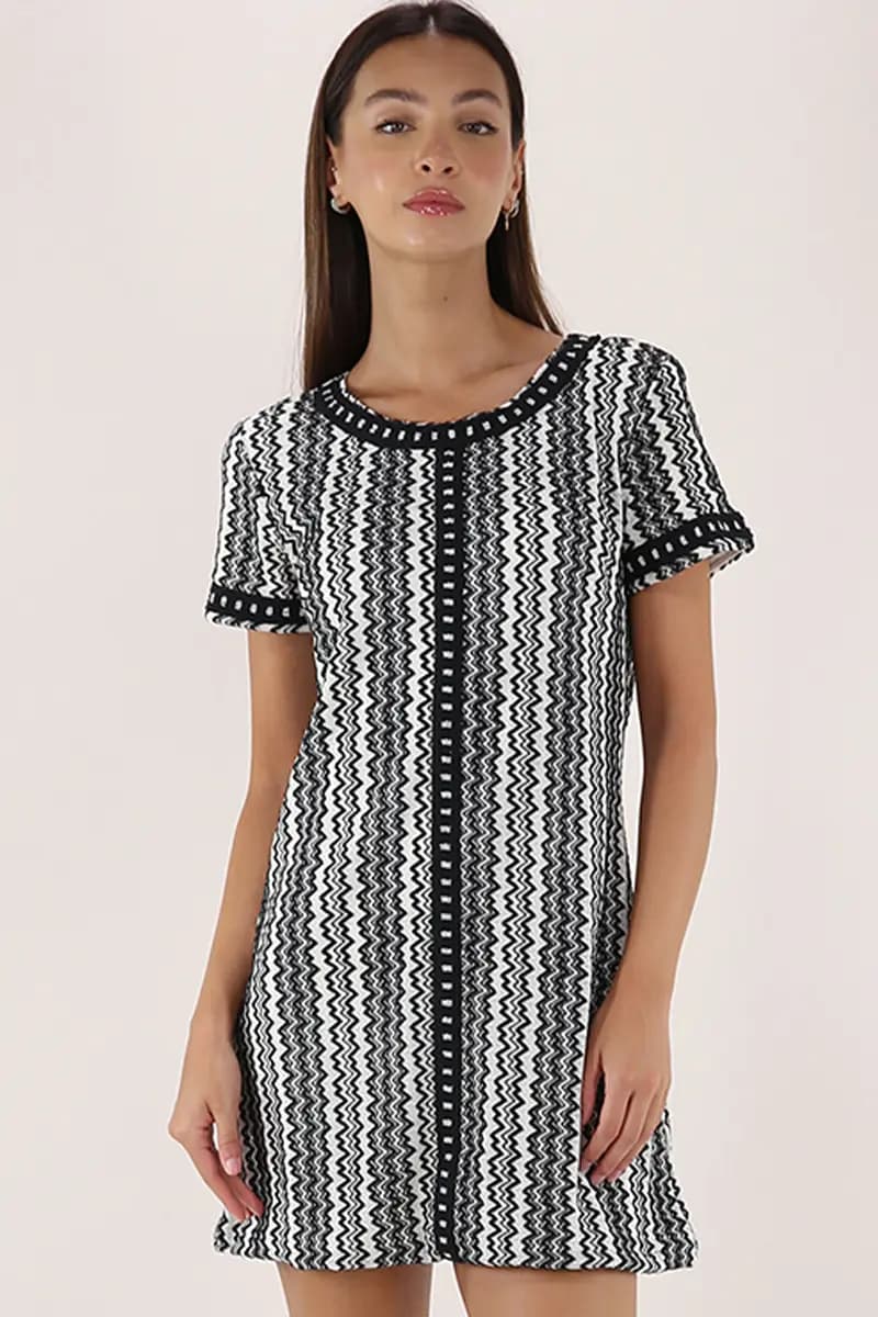 PHO Firenze | Abito corto in maglia lurex - 4