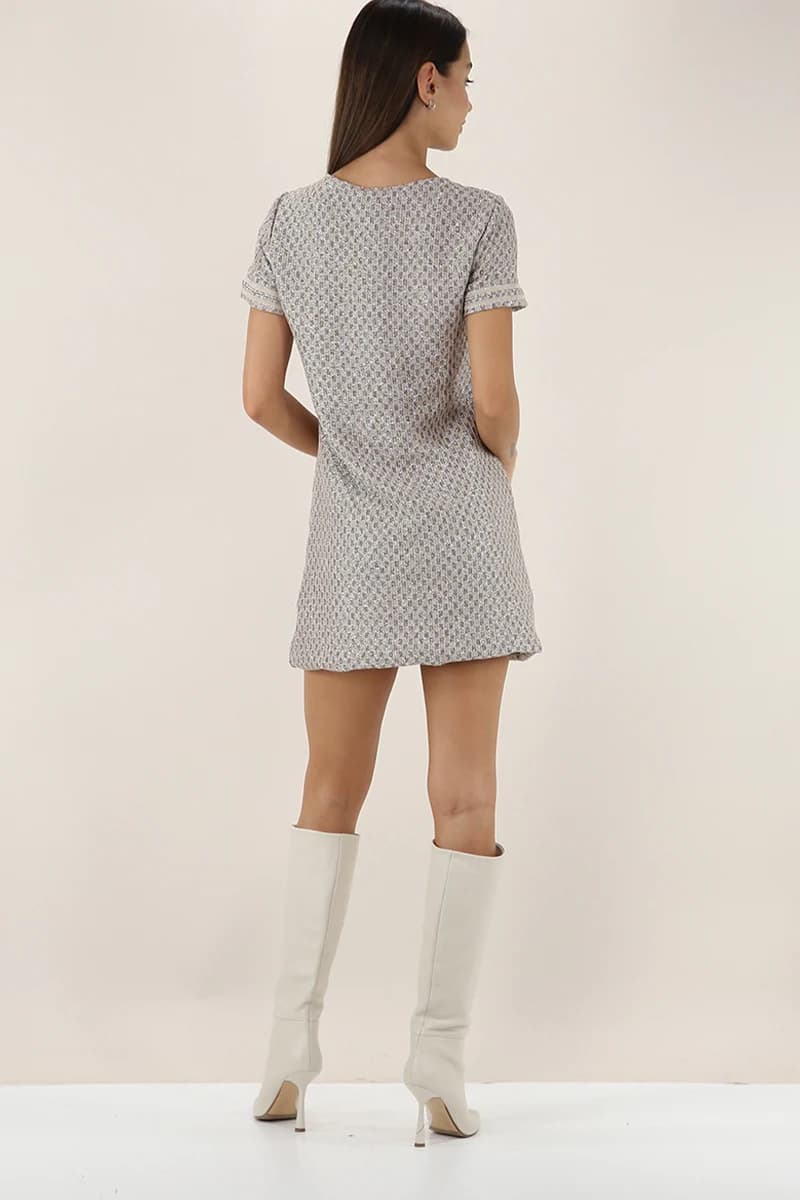 PHO Firenze | Abito corto in maglia lurex - 9