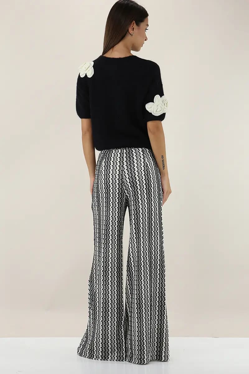 PHO Firenze | Maglia in alpaca con fiori - 2