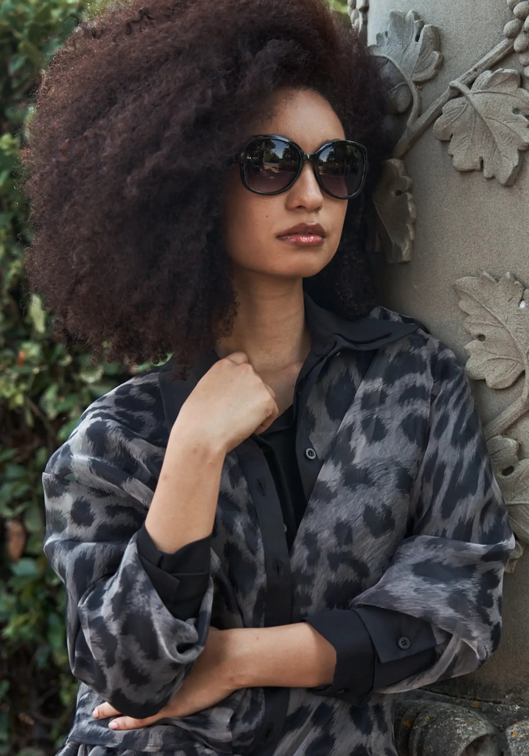 LOKITA | Camicia in organza fantasia animalier - 2