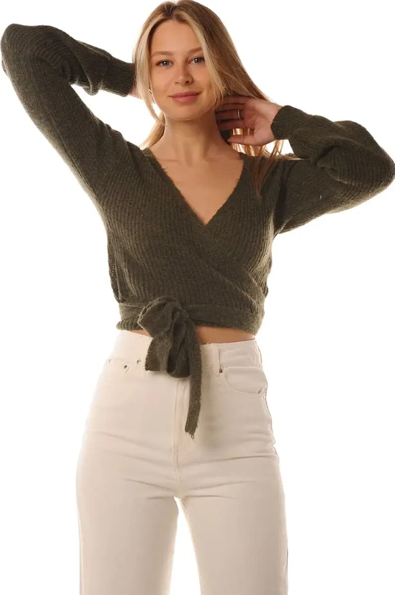 LOKITA | Cardigan in maglia chiusura a incrocio - 2