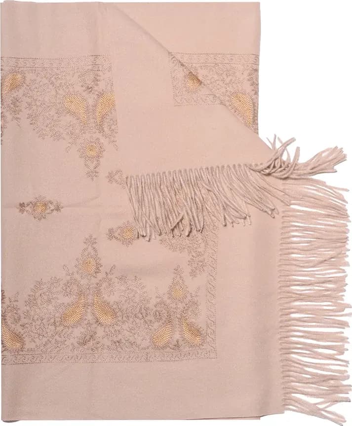 AMOSA | Sciarpa ricamo cashmere - 2
