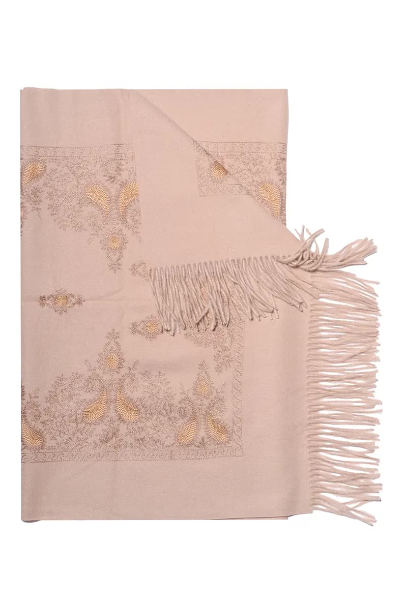AMOSA | Sciarpa ricamo cashmere - 2