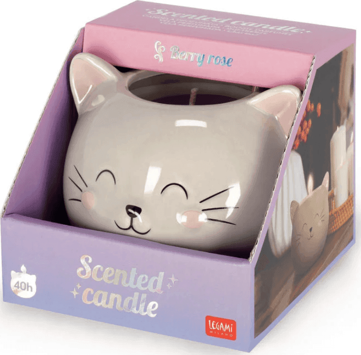 Legami - Candela Profumata - Scented Candle - Kitty fragranza Berry Rose (CDL0005) - 5