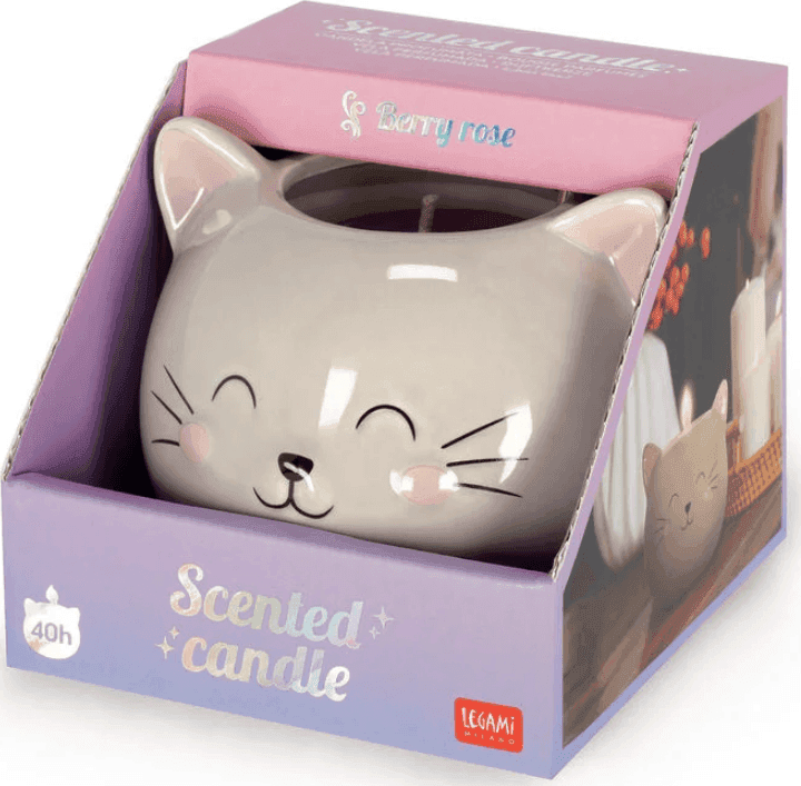 Legami - Candela Profumata - Scented Candle - Kitty fragranza Berry Rose (CDL0005) - 5