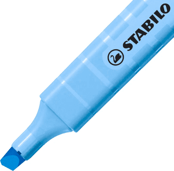 Stabilo - Evidenziatore tascabile swing cool Pastel Evidenziatore singolo - azzurro cielo (275/112-8) - 3