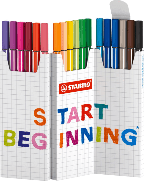 Stabilo - Pennarelli Pen 68 astuccio Zig Zag in cartone da 18 pz. (6818/8) - 4