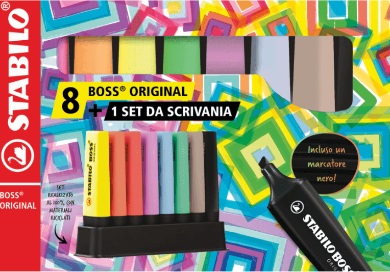 Stabilo - evidenziatori Boss Deskset assortito pz.8 (IT7008-1)