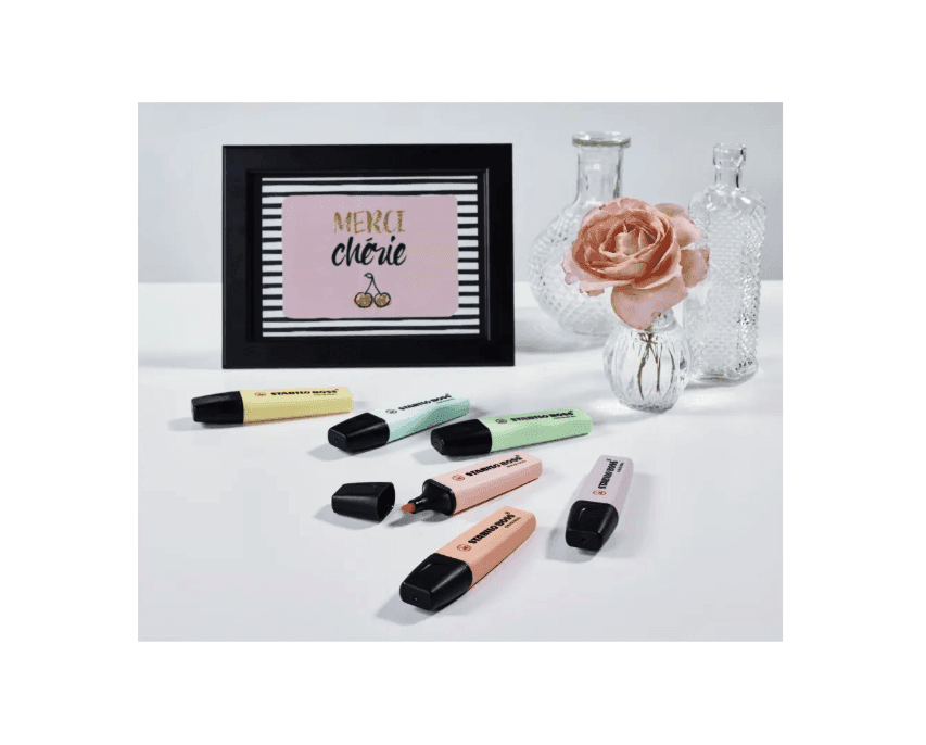 Stabilo - Evidenziatore BOSS deskset da 15 colori ass. : fluo + Pastel + NatureCOLORS + nero (F60915) - 7