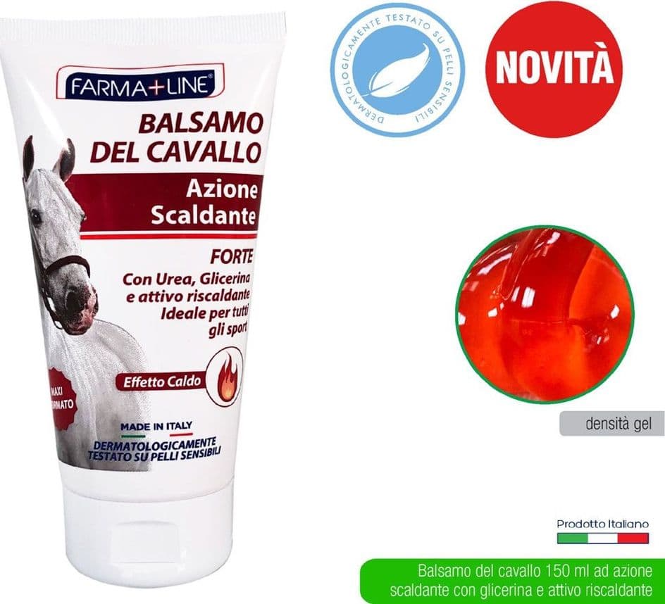 BALSAMO DEL CAVALLO 150ML FORTE SCALDANTE GEL EFFETTO CALDO SOLLIEVO DOLORI MUSCOLI GEL5229A - 10