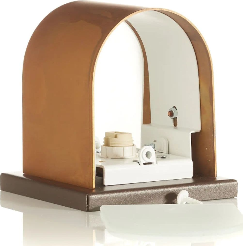 Applique classica Gibas LOLA 929 45 G9 LED ottone lampada parete biemissione - 4