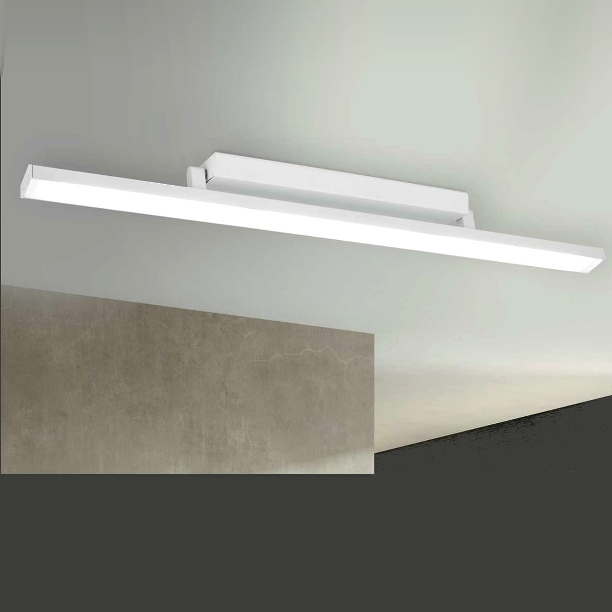 Plafoniera moderna LAM LINEAR 3099 01 DM LED orientabile acciaio lampada soffitto - 7
