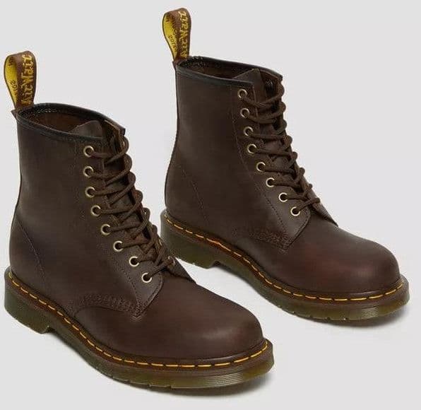 Stivali Dr Martens 1461 Dk Brown Crazy Horse - 3