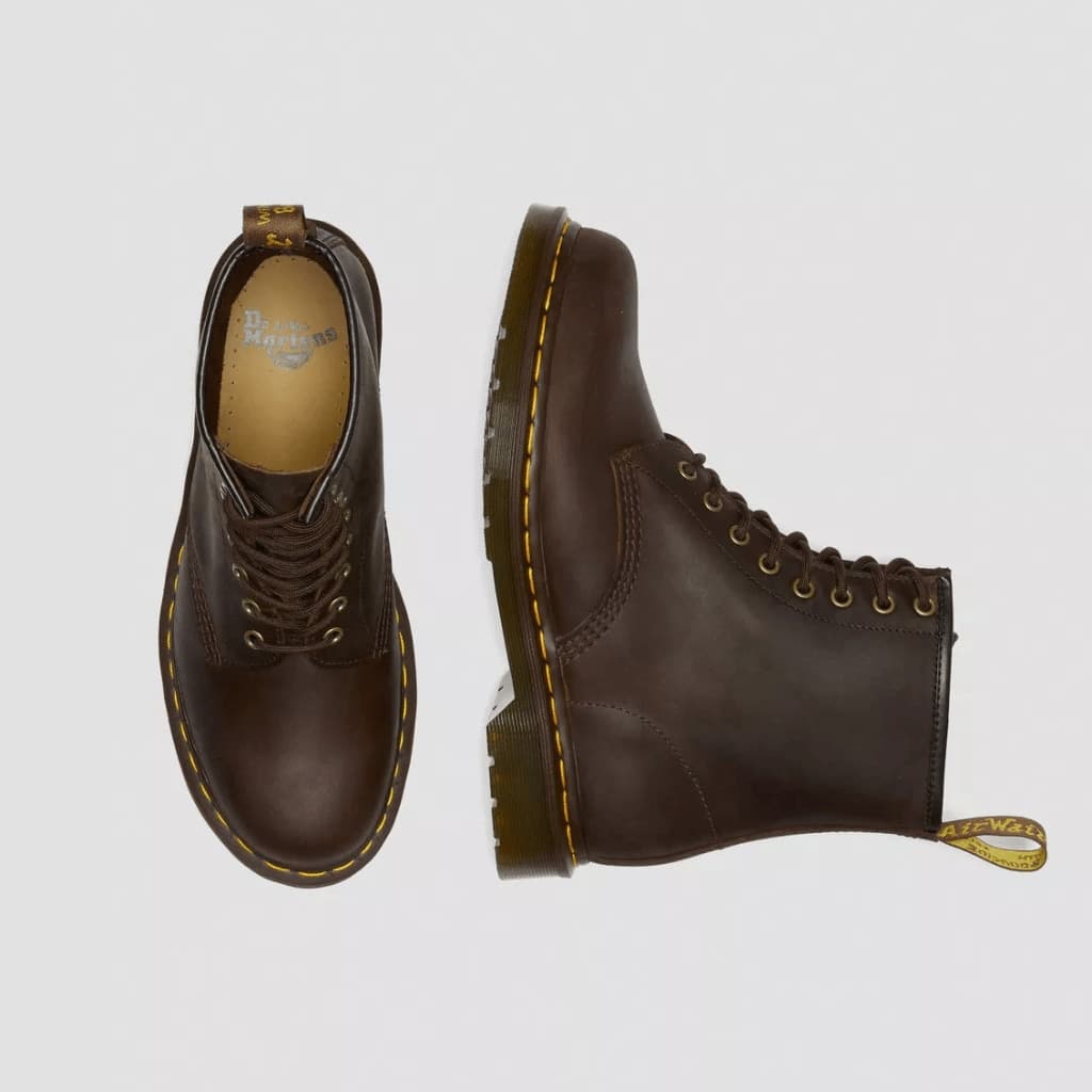 Stivali Dr Martens 1461 Dk Brown Crazy Horse - 4