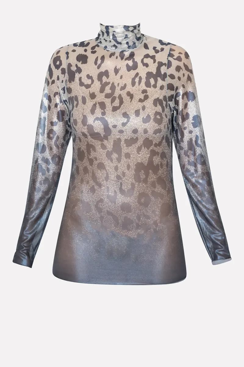 SISTE'S | Maglia dolcevita degradè animalier - 5