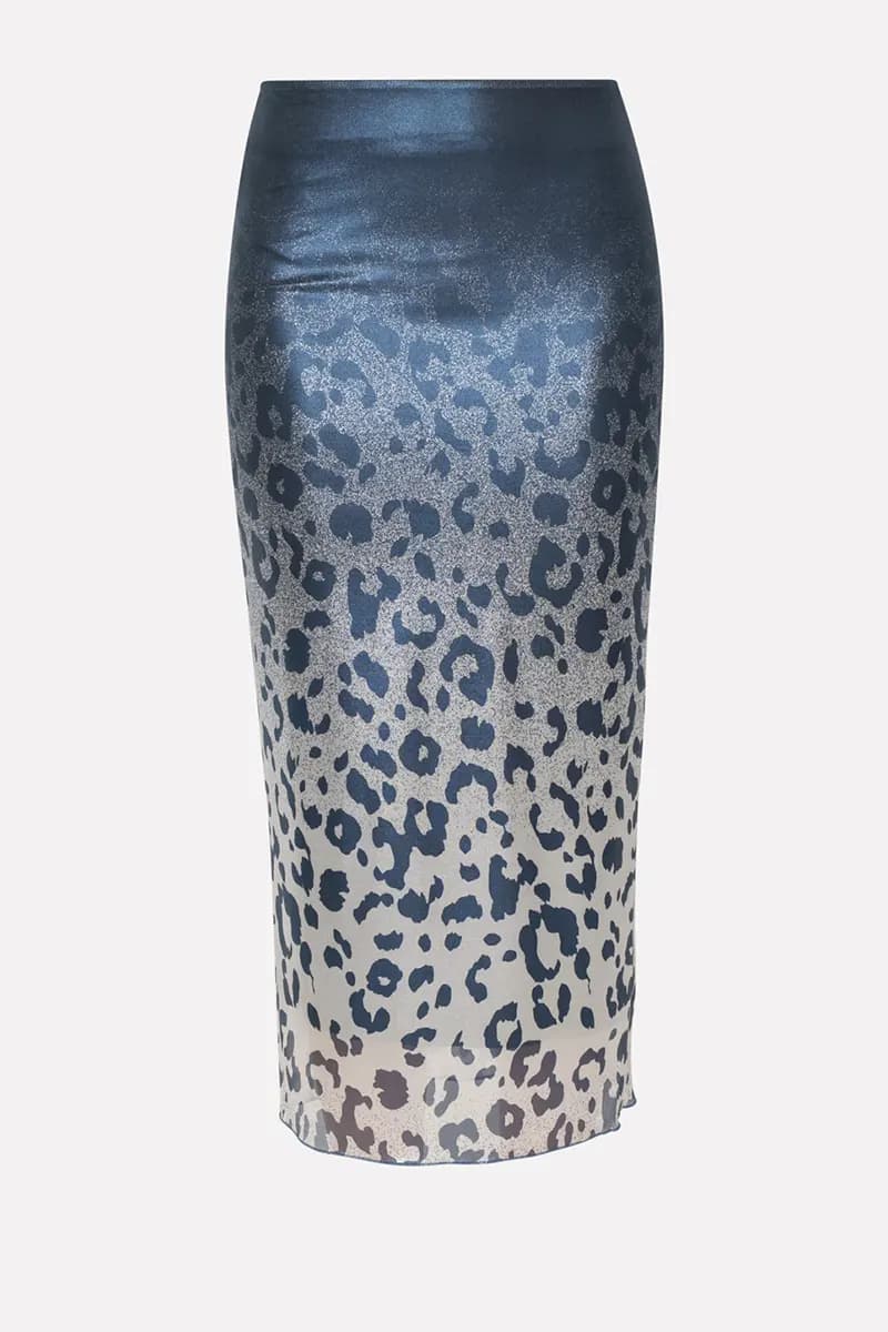 SISTE'S | Gonna tubino degradè animalier - 5