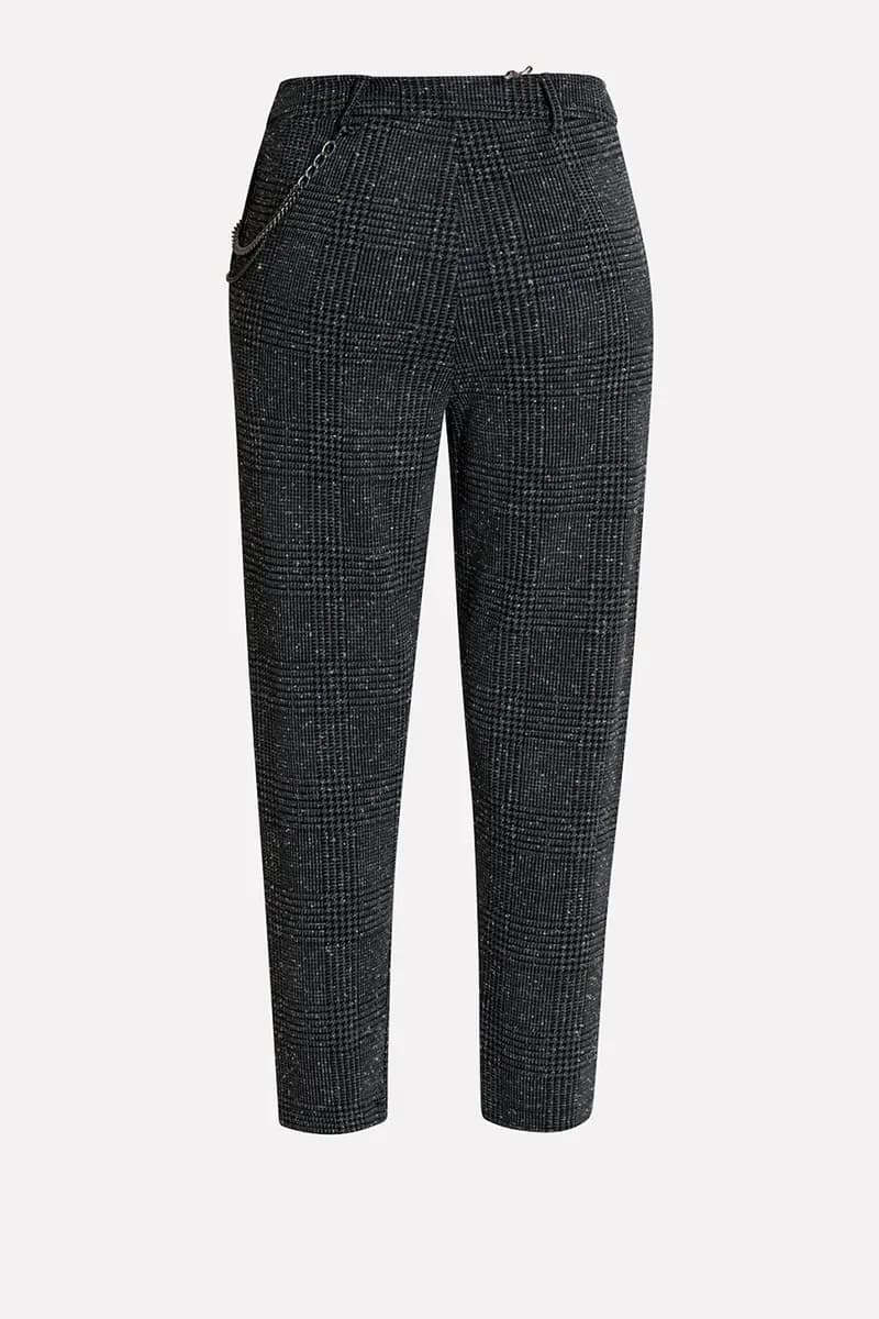 NO-NA' | Pantalone check con catena - 3
