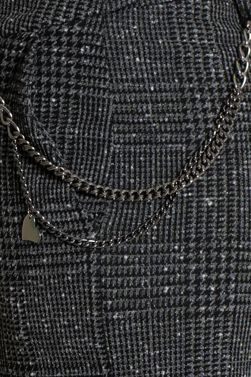 NO-NA' | Pantalone check con catena - 4