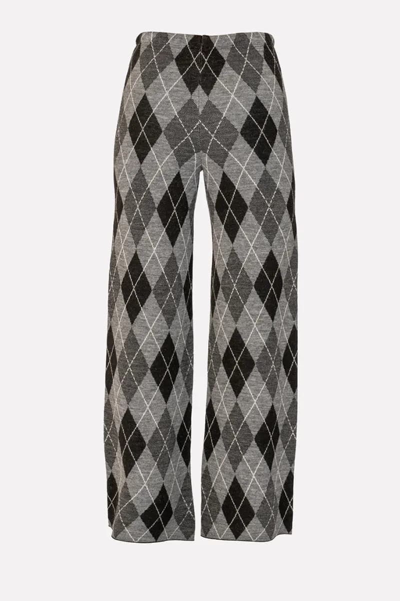 NO-NA' | Pantalone in maglia fantasia rombi - 2