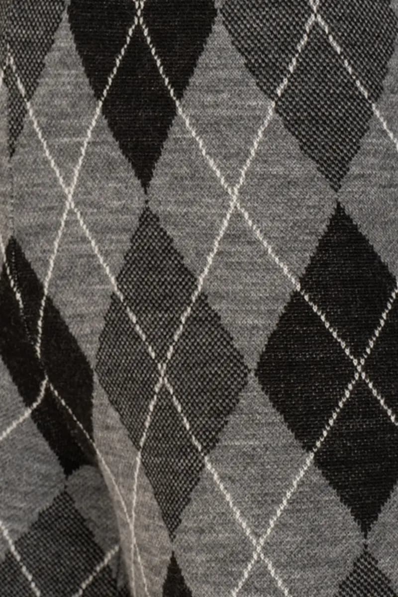 NO-NA' | Pantalone in maglia fantasia rombi - 3