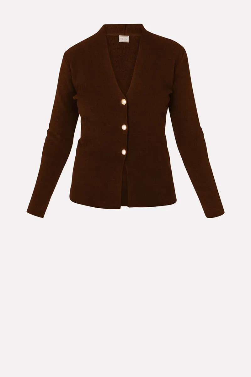NO-NA' | Giacca in maglia con perle - 2