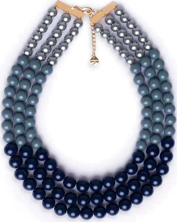 MYA ACCESSORIES | Collana girocollo multilinee con sfere in acrilico - 2