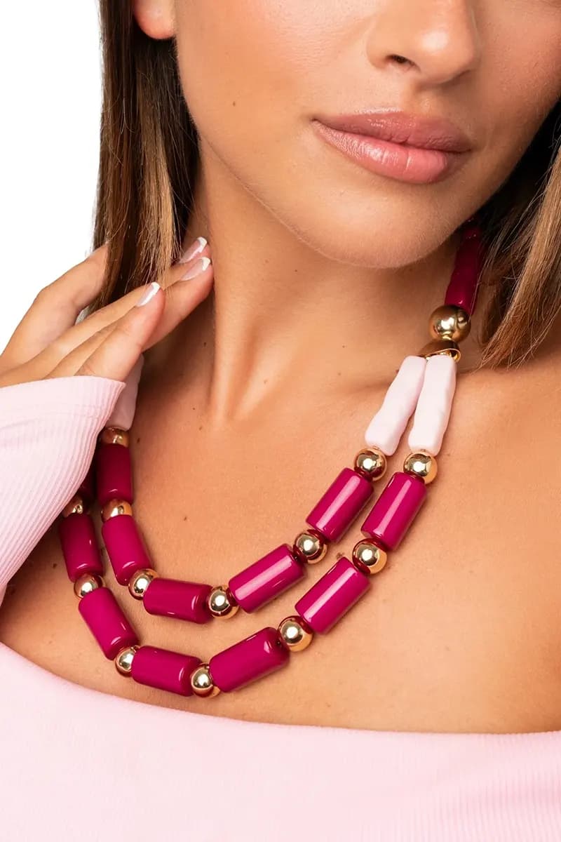 MYA ACCESSORIES | Collana a due fili in resina - 4
