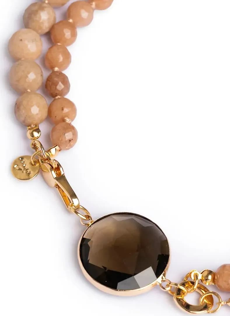 MYA ACCESSORIES | Collana girocollo con doppio filo di pietre dure - 3