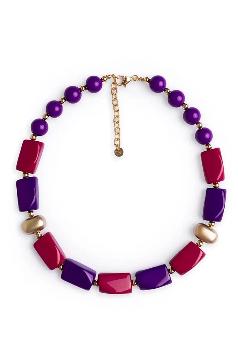 MYA ACCESSORIES | Collana girocollo in resina ed acrilico - 2