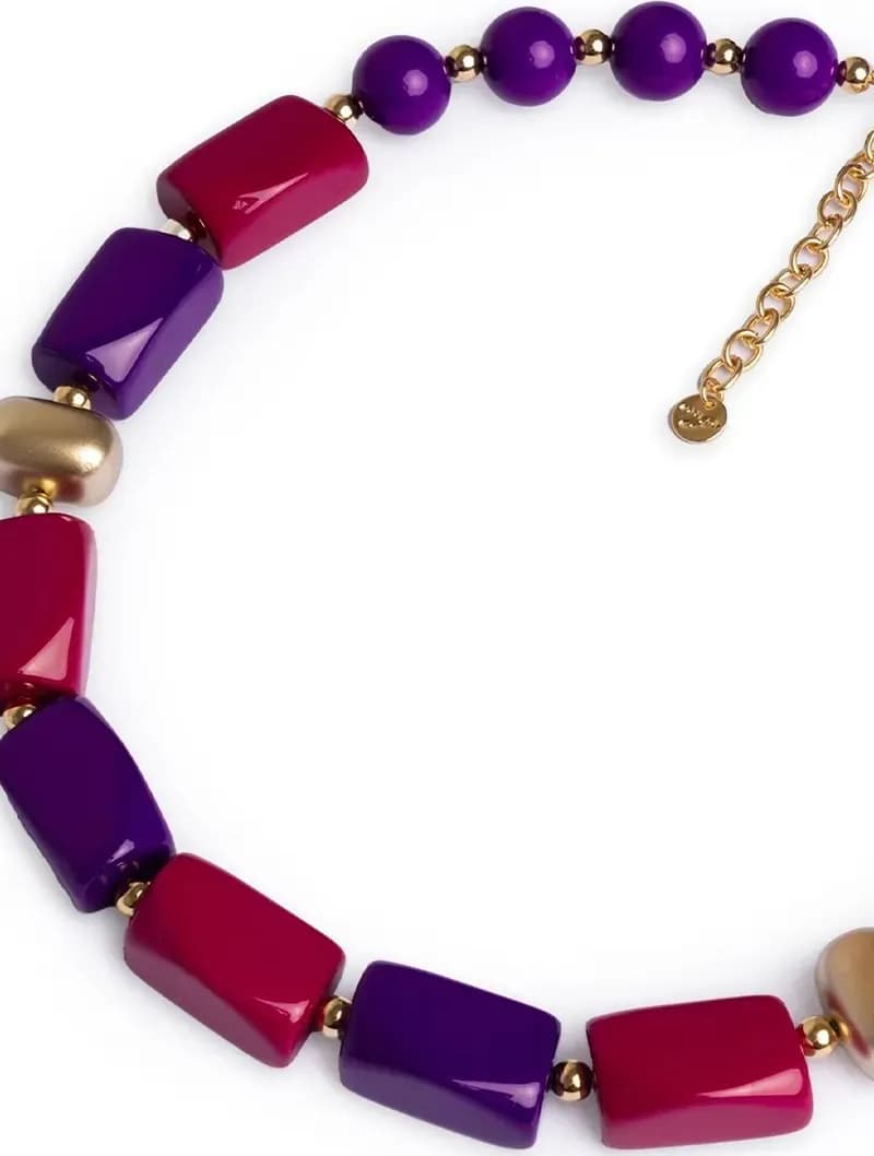MYA ACCESSORIES | Collana girocollo in resina ed acrilico - 3