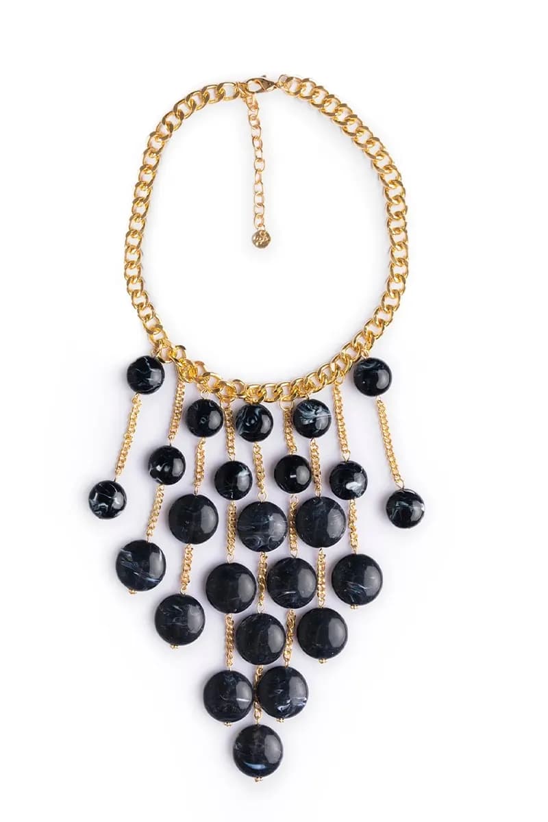 MYA ACCESSORIES | Collana girocollo a catena con pietre pendenti - 2