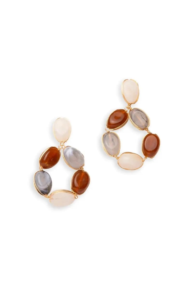 MYA ACCESSORIES | Orecchini stile goccia con pietre in acrilico - 2