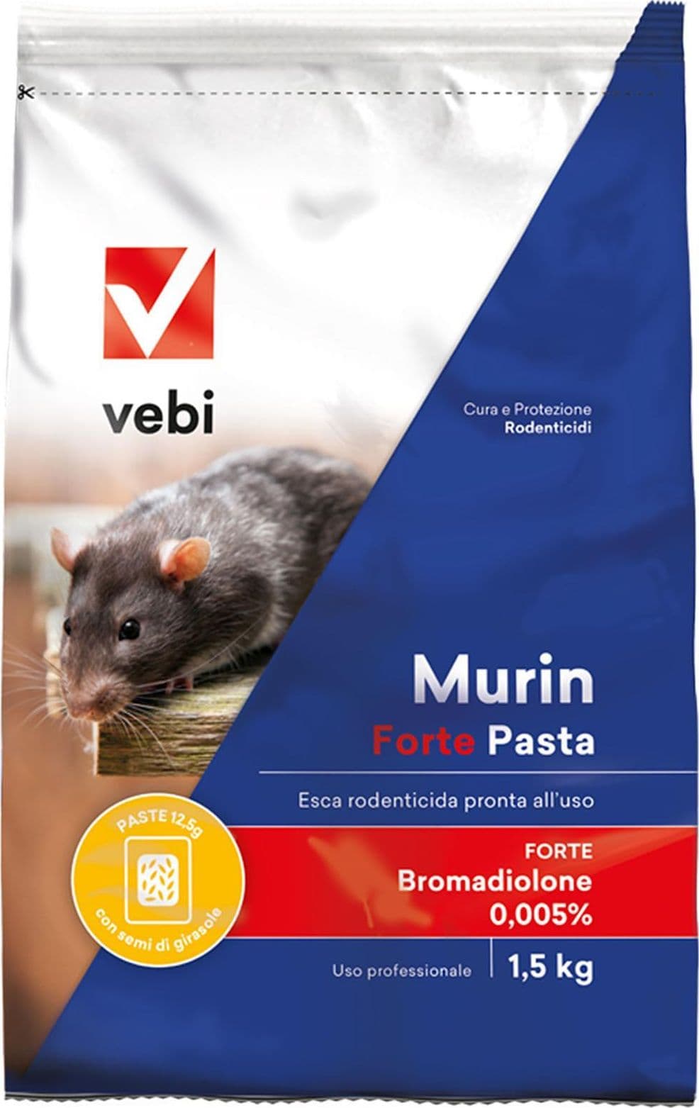 Esca topicida "Munir Forte pasta" bocconi per topi, ratti e arvicole veleno rodenticida - 4