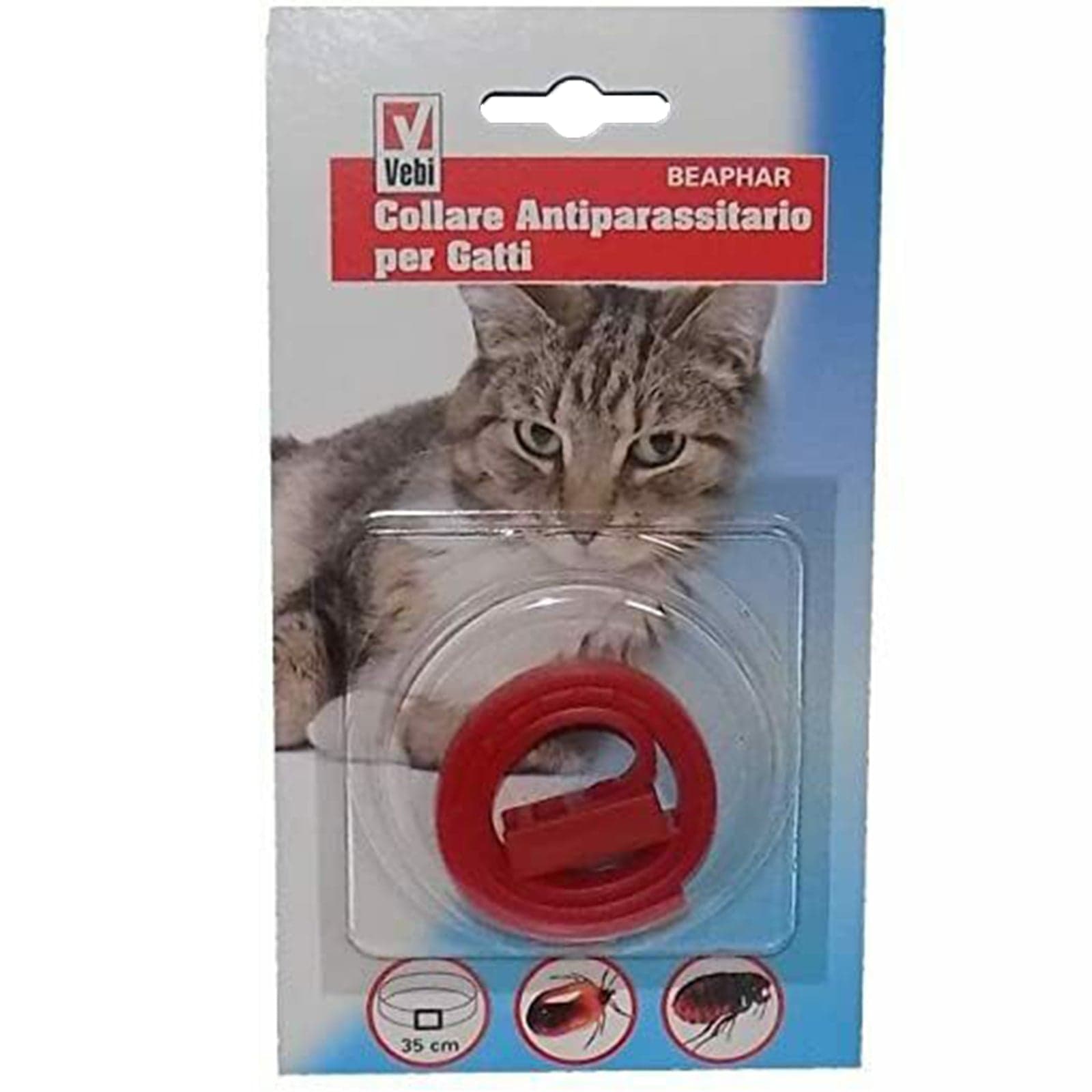 Collare antiparassitario contro pulci e zecche per Gatti durata 4 mesi  35 cm - 2