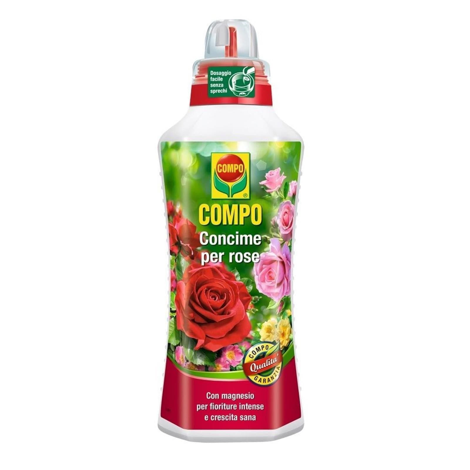 Concime liquido per Rose da Giardino e Balcone fertilizzante per fioriture abbondanti 1 lt - 2