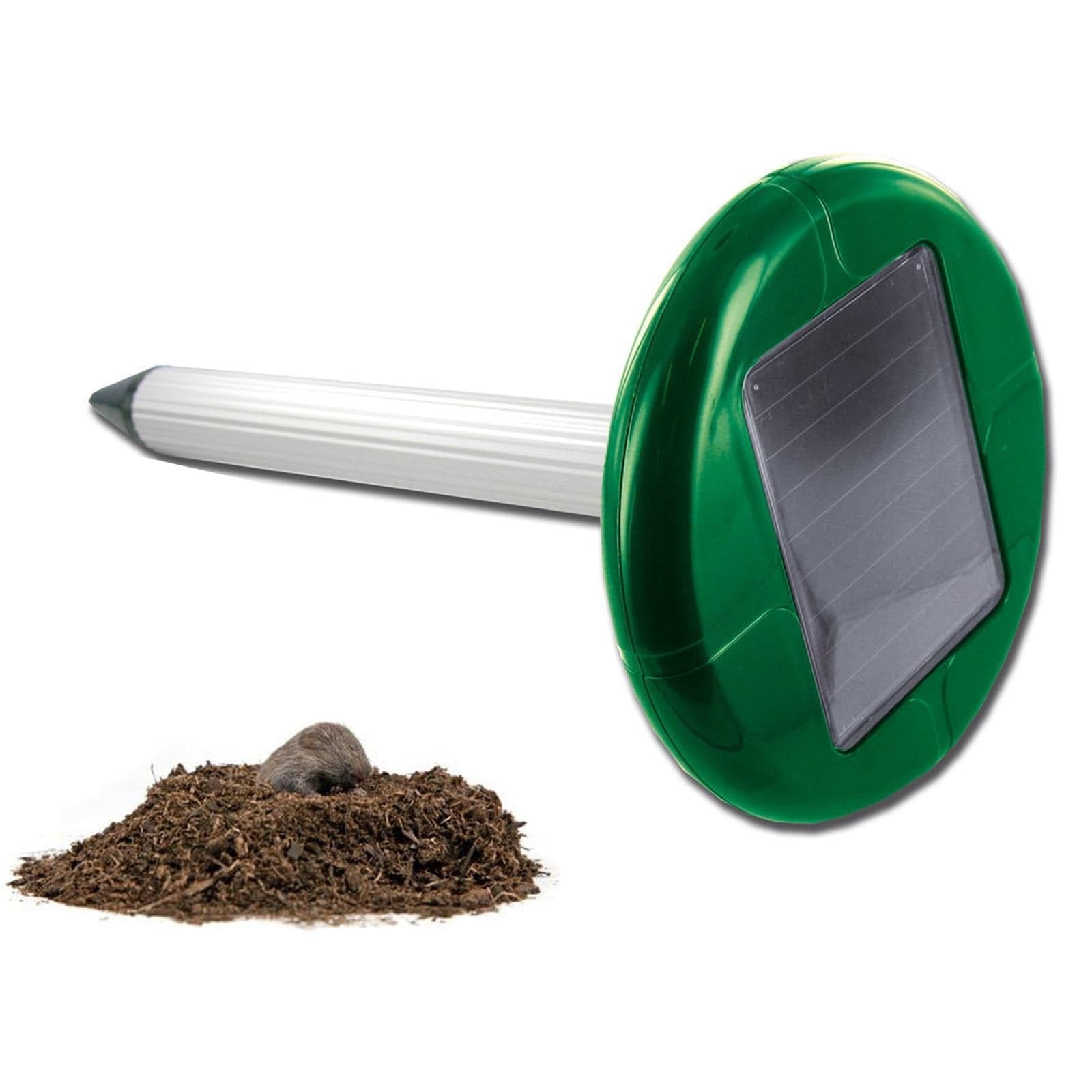 Repellente ad ultrasuoni scaccia talpe a ricarica solare talpicida per 350 mtq - 4