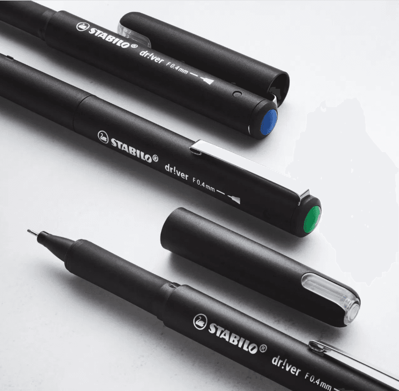 Stabilo - Penna fineliner dr!ver punta fine Blu (1088/41) - 4