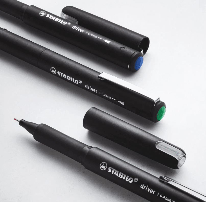 Stabilo - Penna fineliner dr!ver punta fine Nero (1088/46) - 3