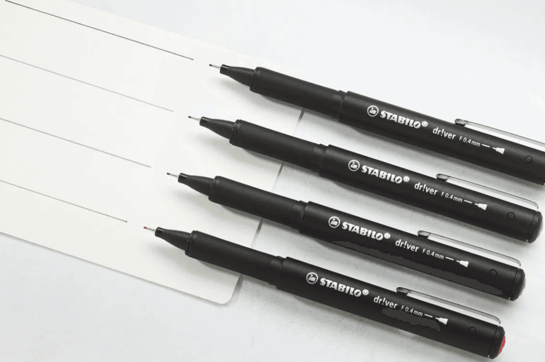 Stabilo - Penna fineliner dr!ver punta fine Rosso (1088/40) - 3