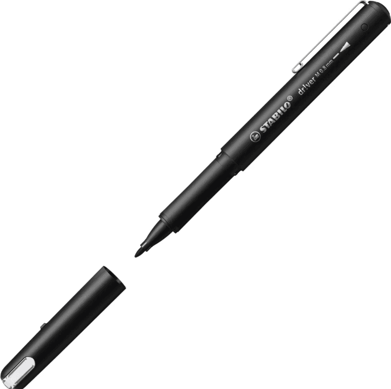 Stabilo - Penna fineliner STABILO dr!ver punta medium Blu (1089/41) - 2