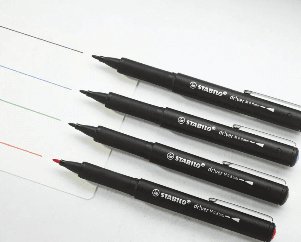 Stabilo - Penna fineliner STABILO dr!ver punta medium Blu (1089/41) - 4