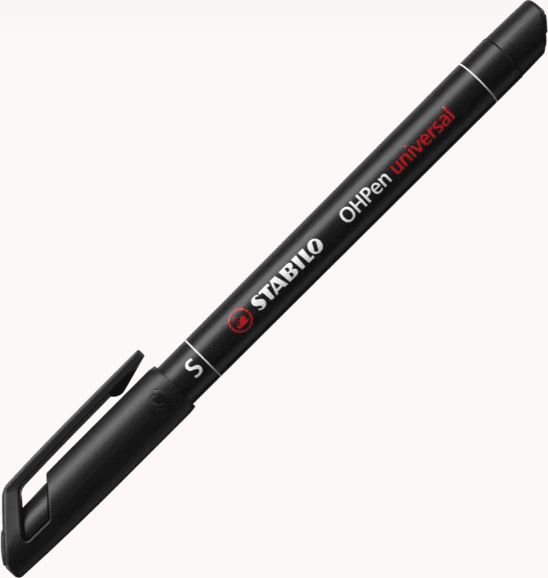 Stabilo - Marcatore per superfici lisce OHPen universal permanente S Marcatore singolo superfine (S)- nero (842/46)