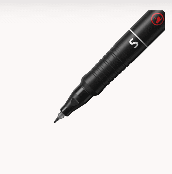 Stabilo - Marcatore per superfici lisce OHPen universal permanente S Marcatore singolo superfine (S)- nero (842/46) - 3