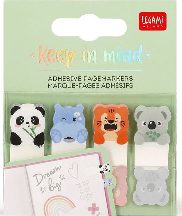Legami - Segnapagina Adesivi - Keep in Mind - Cute Animals (SKN0003)