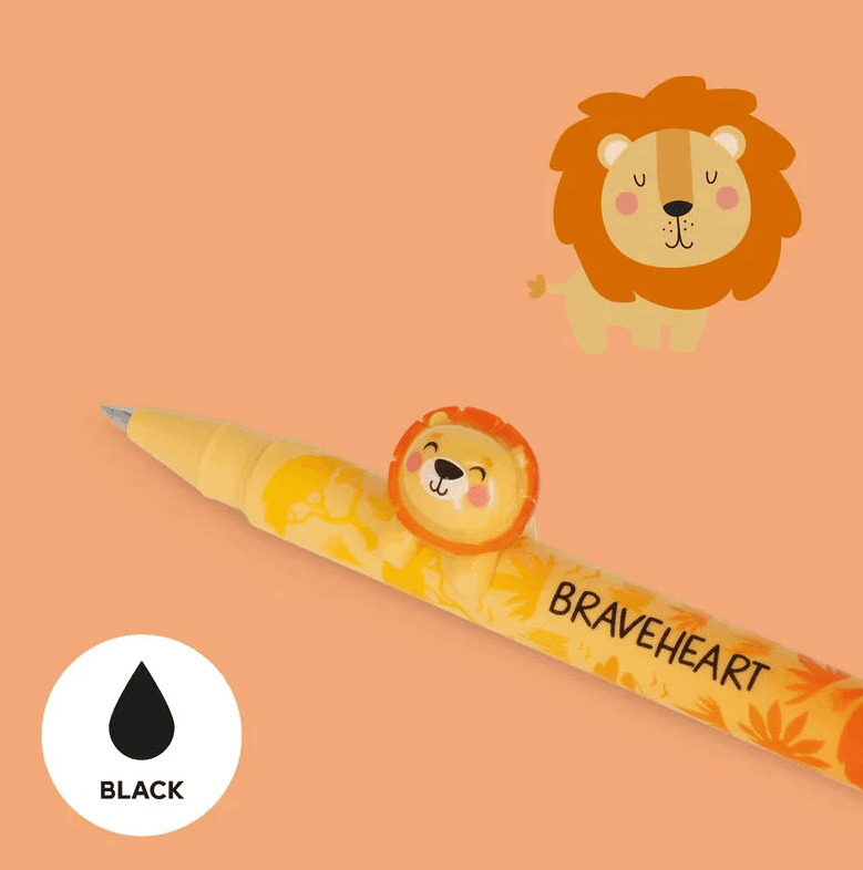 Legami - Penna Gel con Lion decorativo della famiglia Lovely Friends (CPP0013) - 2